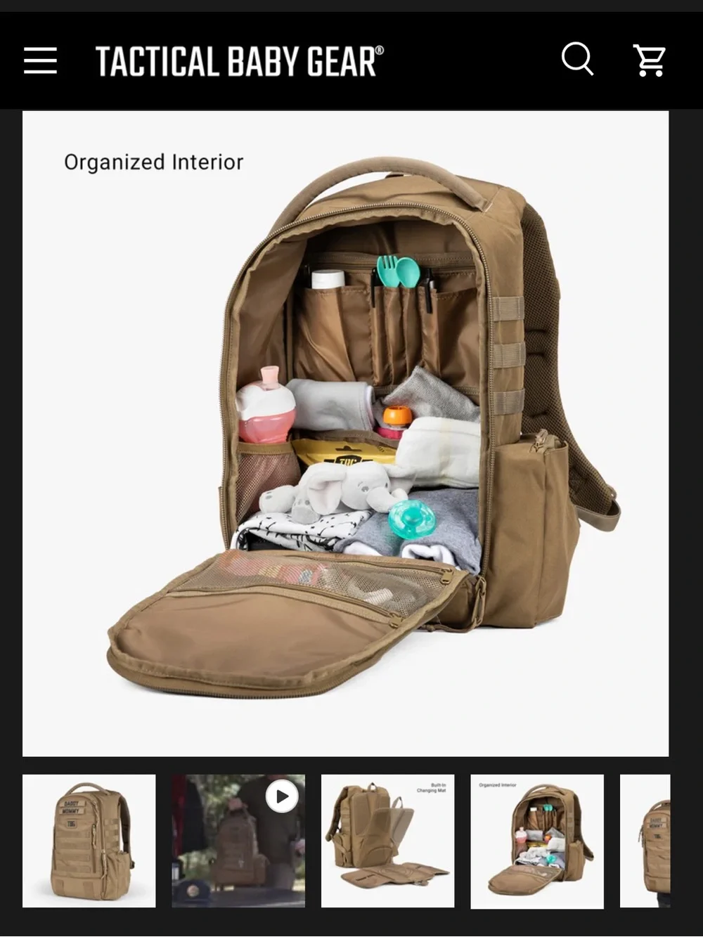 Tactical Baby Gear - Daypack Diaper Bag